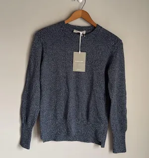 NEW Everlane Soft Cotton Crew Sweater Blue Size XS thumbnail 2