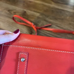 Dooney & Bourke orange red crossbody hand bag thumbnail 7