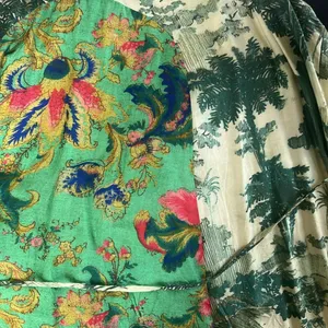 Anthropologie Maeve Asymmetrical Dress in Green and Pink Floral. Size M thumbnail 5