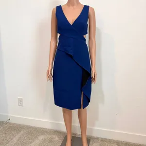 BCBGMaxAzria 02 Riya cutout peplum v neck cocktail dress D2 3586 thumbnail 12