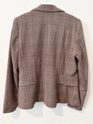 White House Black Market Plaid Signature Blazer Plus Size 14 Academia Corporate thumbnail 8