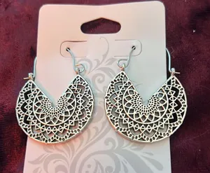 Sterling Silver Bohemian Style Dangle Earrings thumbnail 3