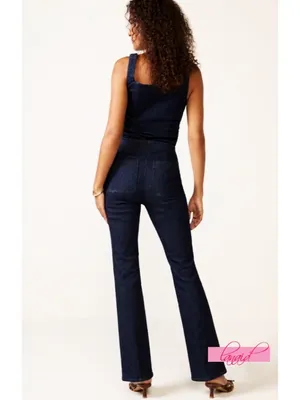 Spanx EveryWear Zero Waistband Micro Flare Jeans Raw Indigo High-Rise Seamed XS thumbnail 3