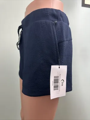 Zyia Active Women's Blue Relaxed Texture Shorts Size XL (Runs Small) NWT thumbnail 7