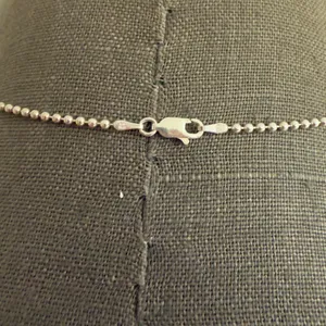 Sterling Silver Dots Chain & Onyx Pendant NWOT thumbnail 3