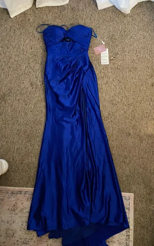 Royal Blue Prom Dress thumbnail 3