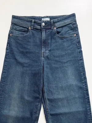 H&M High Rise Wide Legged Jeans size 10 thumbnail 3