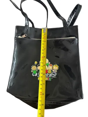 PEANUTS Vintage 70s/80s Charles Schultz Black Shoulder Bag thumbnail 3