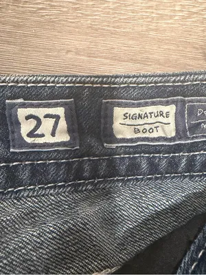 Miss Me Womens Low Rise Signature Boot Cut Rhinestone Glam Denim Size 27 thumbnail 7
