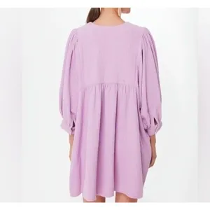 NWT Tuckernuck Pomander Place Lavender Gauze Millie Dress Pockets Size Large thumbnail 5