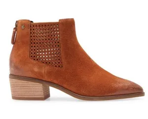 NEW Cole Haan  LEATHER Val Bootie Brown Boots thumbnail 1