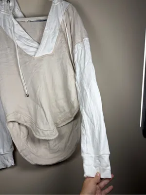 Anthropologie Pilcro Wharfside Hooded Sweatshirt -Neutral color thumbnail 9
