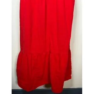 Universal Thread Midi Dress M Red‎ Tiered Cotton Crossback Sun Dress Cottagecore thumbnail 4