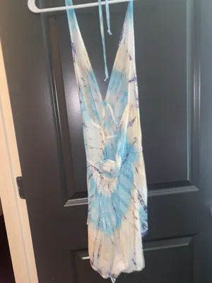 Planet Blue Tie Dye Deep V Romper thumbnail 2