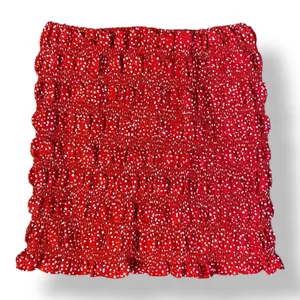 Storia Red White Polka Dot Ruffled‎ Tank and Skirt Set Size S Boho Preppy thumbnail 5