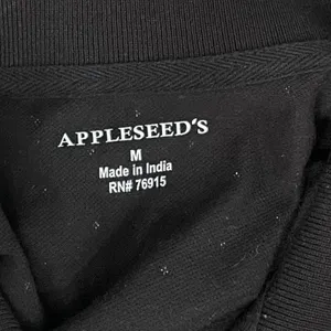 Appleseeds Size Medium Black White Polka Dot Polo Shirt Dress Tennis Prep Sporty thumbnail 5