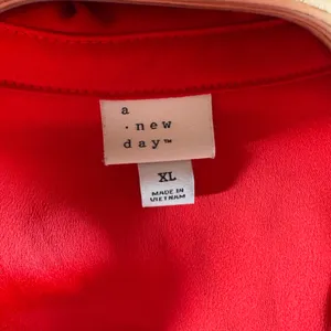 A New Day 1614‎ | Elegant Satin Faux Wrap Mini Cocktail Dress Holiday Party Red Womens XL thumbnail 6