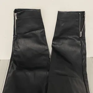 WE‎ WORE WHAT Moto Overalls Vegan Leather Black XS WWQ06 1 thumbnail 9