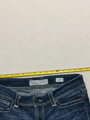 BKE Indigo Boot Cut Jeans with White Topstitching thumbnail 6
