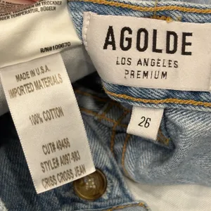 AGOLDE Criss Cross Upsized Jean in Suburbia Distressed Light Wash Size 26 Casual thumbnail 9