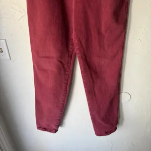Vintage Roper 80s Burgundy Red Denim Jeans High Waisted Straight Western 26 Tall thumbnail 4