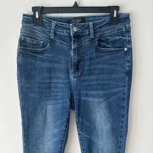 Judy Blue High Rise Western Front Yoke Skinny Jeans Medium Wash Denim thumbnail 3
