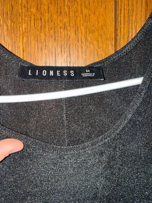 💜Lioness Black Metallic Knit Tank thumbnail 3