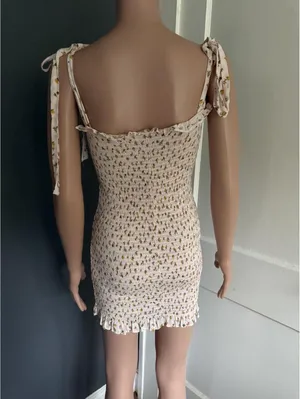 Free People Intimately “Bella” Smocked Mini Dress with Tie Straps thumbnail 2