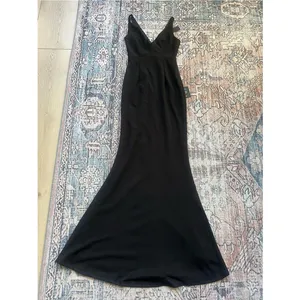 Lulu’s Melora Black Sleeveless Maxi Dress Elegant Black V-Neck Evening Dress NWT thumbnail 10