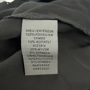 Vera Wang Black Illusion Stripe Strapless Tulle Ribbon‎ Cocktail Midi Dress SZ 6 thumbnail 7