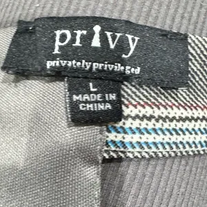 Privy Privately Privileged Plaid Strappy Tank Crop Top Women’s Large thumbnail 4