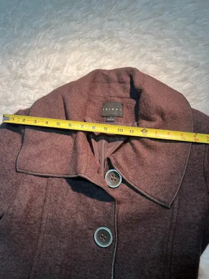 Women’s TRIBAL Wool Blend Coat: brown with Jaguar Print Size:4 thumbnail 11