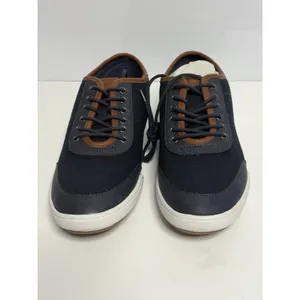 Aldo Mens Navy Blue Brown Round Toe Low Top Lace-Up Sneaker Shoes Size 8 New thumbnail 2