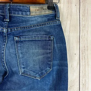 Aritzia The Castings Edition High Rise Cropped Blue Denim Jeans thumbnail 5