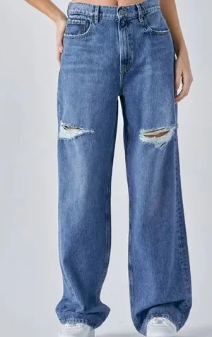 Hidden Jeans Alyx Highrise Baggy Jean Medium Dark Size 27 thumbnail 1