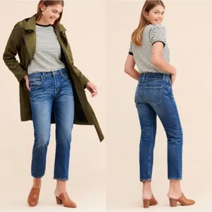 ayr the lil dude crop high rise jeans blue size 27 DRM thumbnail 2