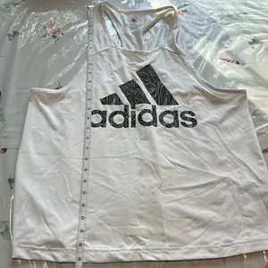 Adidas White Logo tank top Women's XL thumbnail 3