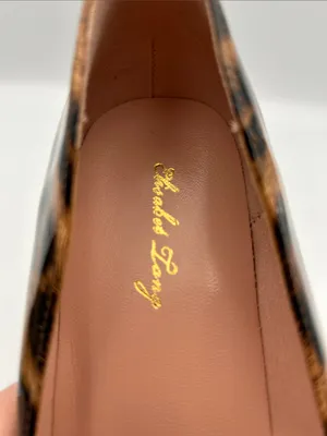 Elisabet Tang Leopard Print Stiletto Pumps - 4.3/4" High Heel Women's Size 9 thumbnail 6