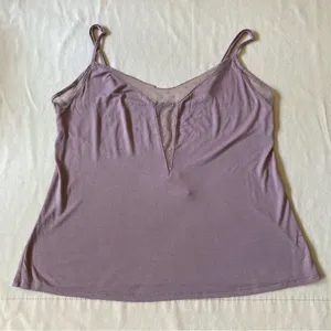 Victoria's Secret Mauve Camisole with Sheer Polka Dot Lace thumbnail 5