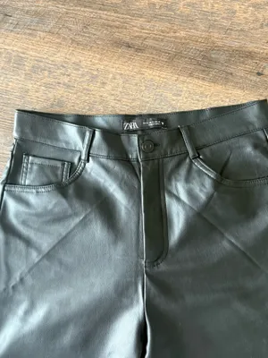 Zara Faux Leather Pants  thumbnail 4