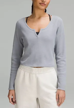 Women's Gray Lululemon‎ Scoop neck Long Sleeve Top thumbnail 1