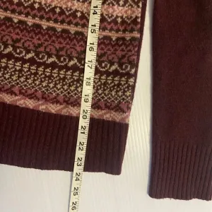Eddie‎ Bauer Women's Wool Sweater Burgundy Fair Isle Nordic Size M Y2K Preppy thumbnail 9