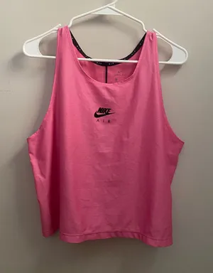 Nike Women’s Pink Activewear Crop Muscle Tank thumbnail 1