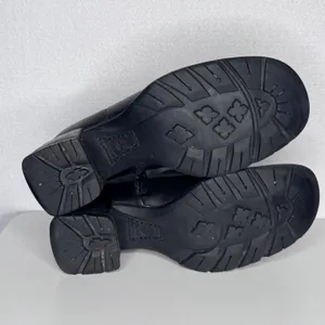 Y2K Timberland Smart Comfort System Black Leather Heeled Shoes Sz 8M thumbnail 16