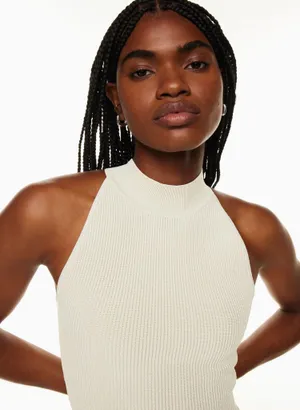 Aritzia Sculpt Knit Mockneck Halter Top thumbnail 3