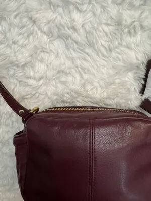 Coach Burgundy Leather Camera Crossbody with Gold Hardware thumbnail 8
