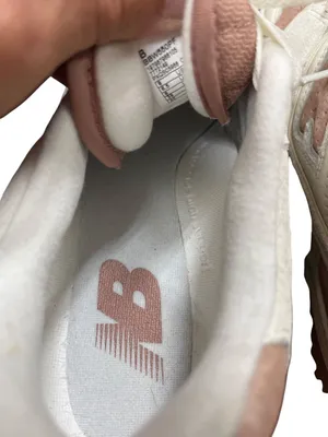 New Balance 550 wms white pink leather suede retro low sneakers sz 8B SKU 10-449 thumbnail 8