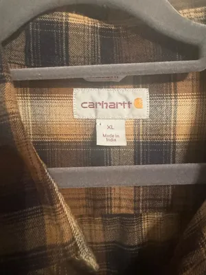 Carhartt Plaid Button-Up Flannel Shirt thumbnail 2