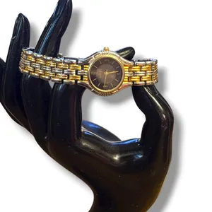 Vintage Rovel two tone quartz watch Gold thumbnail 2