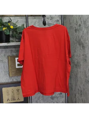 NWT Wondershop Cabin Crew Short Sleeve Holiday Pajama Shirt 94690402 Red 3X thumbnail 3